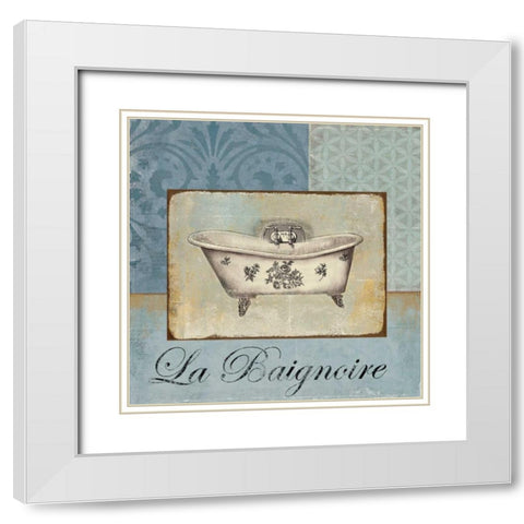 La Bagnoire White Modern Wood Framed Art Print with Double Matting by Wilson, Aimee