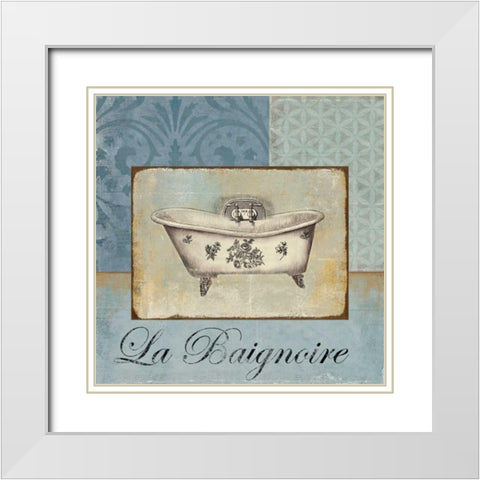 La Bagnoire White Modern Wood Framed Art Print with Double Matting by Wilson, Aimee