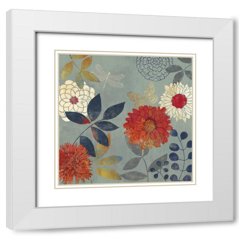 Botanical Garden I White Modern Wood Framed Art Print with Double Matting by Wilson, Aimee