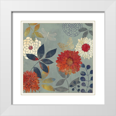 Botanical Garden I White Modern Wood Framed Art Print with Double Matting by Wilson, Aimee