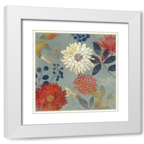 Botanical Garden II White Modern Wood Framed Art Print with Double Matting by Wilson, Aimee