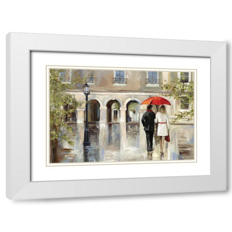 Rendezvous White Modern Wood Framed Art Print with Double Matting by Wilson, Aimee