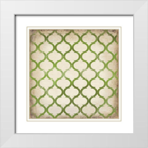 Noble IV - Mini White Modern Wood Framed Art Print with Double Matting by Wilson, Aimee