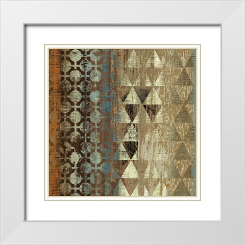 Tribal Moderne IV White Modern Wood Framed Art Print with Double Matting by Wilson, Aimee