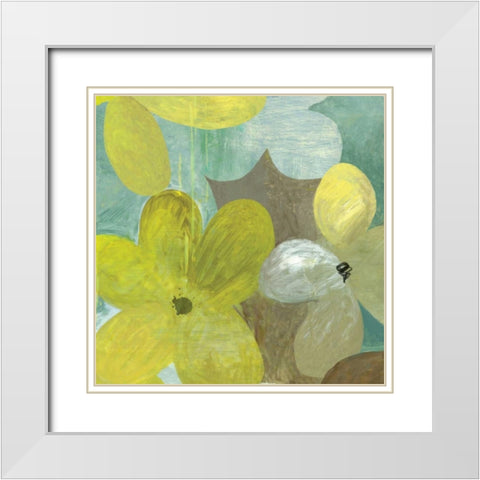 Acquiesce I - Mini White Modern Wood Framed Art Print with Double Matting by Wilson, Aimee