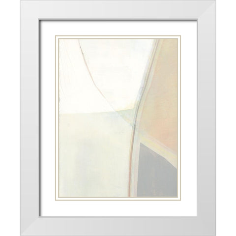 In Neutral II White Modern Wood Framed Art Print with Double Matting by Cartissi