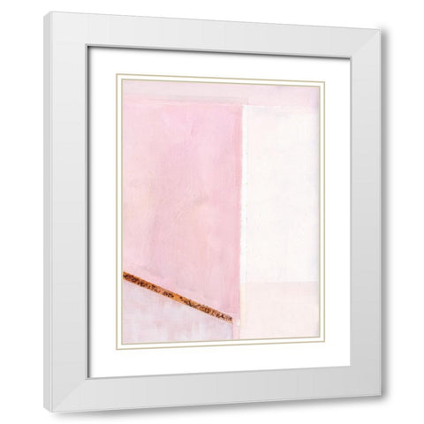 In Neutral III White Modern Wood Framed Art Print with Double Matting by Cartissi