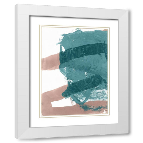 Bounce I  White Modern Wood Framed Art Print with Double Matting by Cartissi