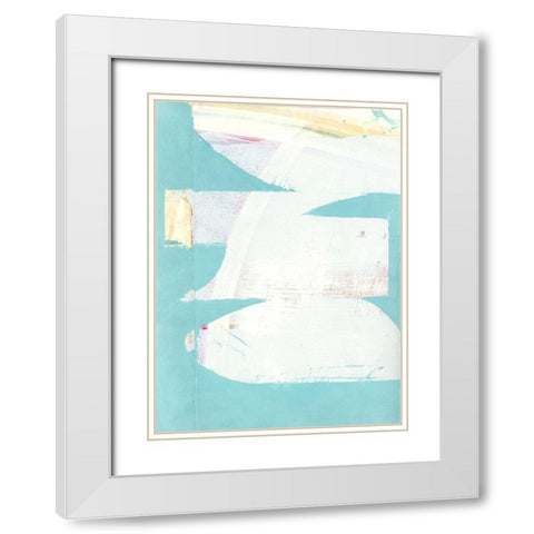Carve II  White Modern Wood Framed Art Print with Double Matting by Cartissi