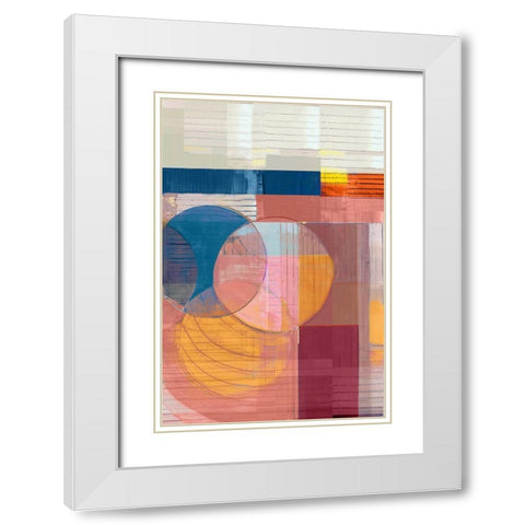 Candy Love IÂ  White Modern Wood Framed Art Print with Double Matting by Cartissi