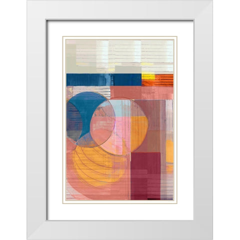 Candy Love IÂ  White Modern Wood Framed Art Print with Double Matting by Cartissi