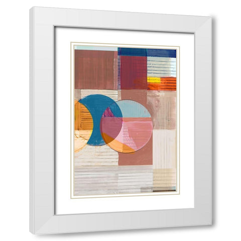 Candy Love II White Modern Wood Framed Art Print with Double Matting by Cartissi
