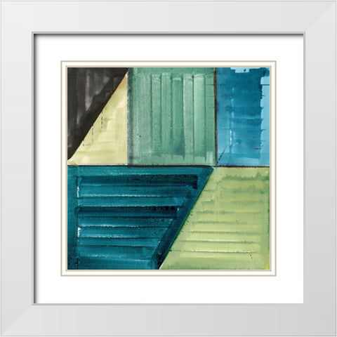 In the Suburbs I  White Modern Wood Framed Art Print with Double Matting by Cartissi