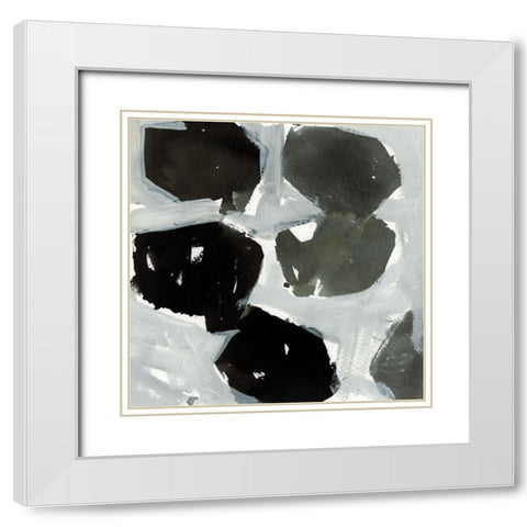 Air of Life I White Modern Wood Framed Art Print with Double Matting by Cartissi