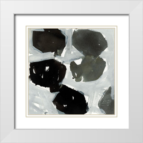 Air of Life I White Modern Wood Framed Art Print with Double Matting by Cartissi