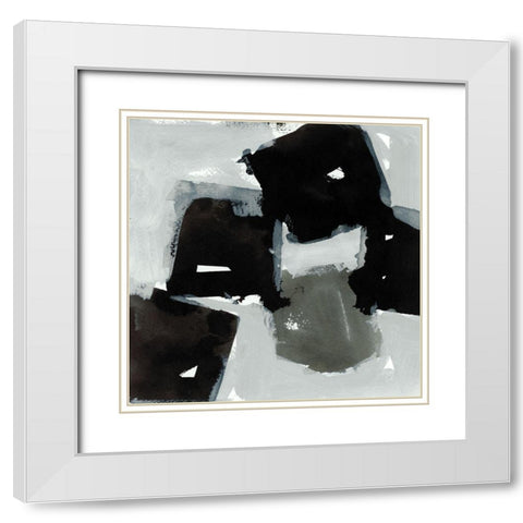 Air of Life II White Modern Wood Framed Art Print with Double Matting by Cartissi