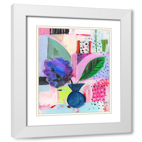 Vivid Moment I White Modern Wood Framed Art Print with Double Matting by Cartissi