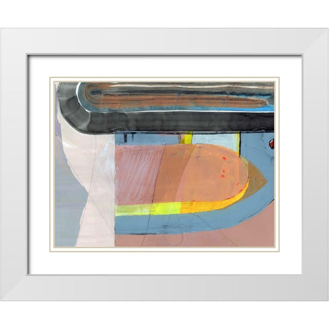 Turn Around  White Modern Wood Framed Art Print with Double Matting by Cartissi