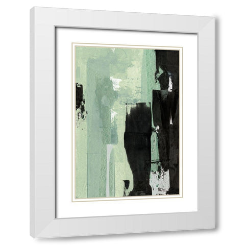 Tonal Energy  White Modern Wood Framed Art Print with Double Matting by Cartissi