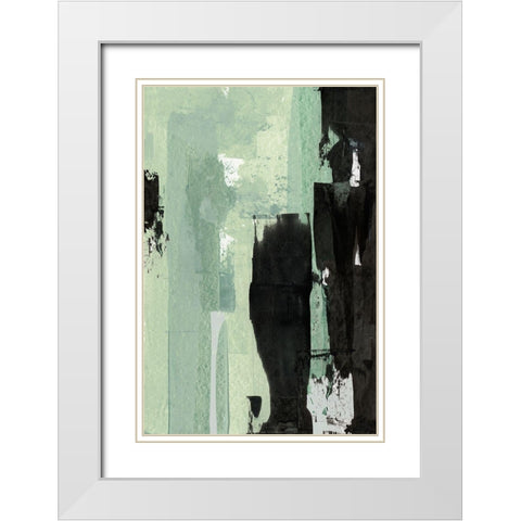 Tonal Energy  White Modern Wood Framed Art Print with Double Matting by Cartissi