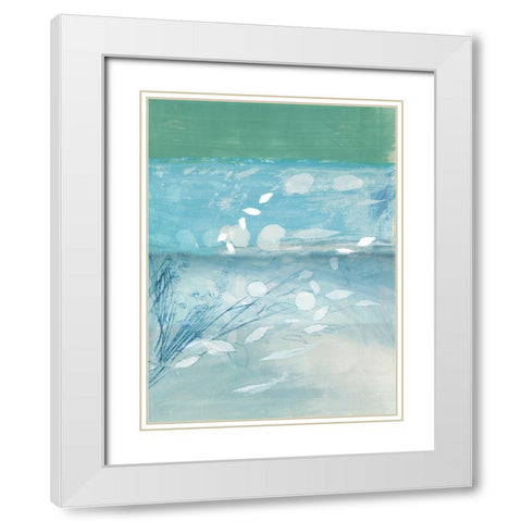 Dried Bouquet Heaven II White Modern Wood Framed Art Print with Double Matting by Cartissi