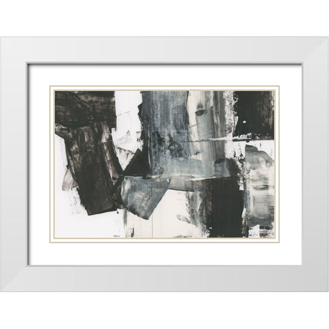 Rave Review II White Modern Wood Framed Art Print with Double Matting by Cartissi