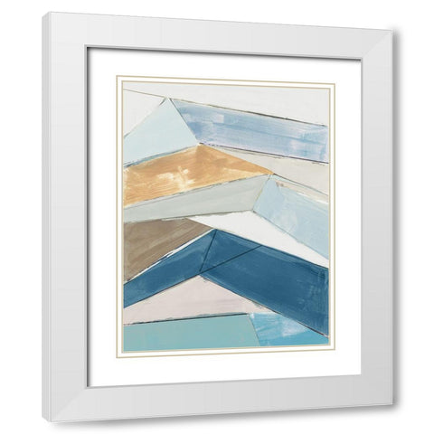 Sailors Cliffs II  White Modern Wood Framed Art Print with Double Matting by Cartissi