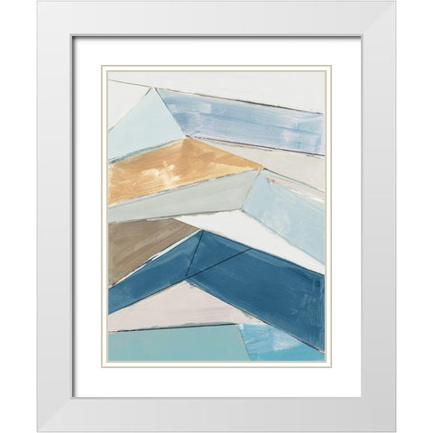 Sailors Cliffs II  White Modern Wood Framed Art Print with Double Matting by Cartissi