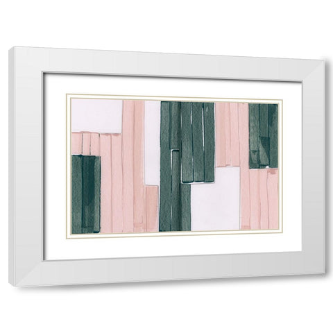 Stop Motion White Modern Wood Framed Art Print with Double Matting by Cartissi