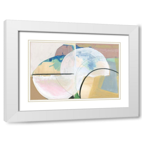 Californa Love I  White Modern Wood Framed Art Print with Double Matting by Cartissi