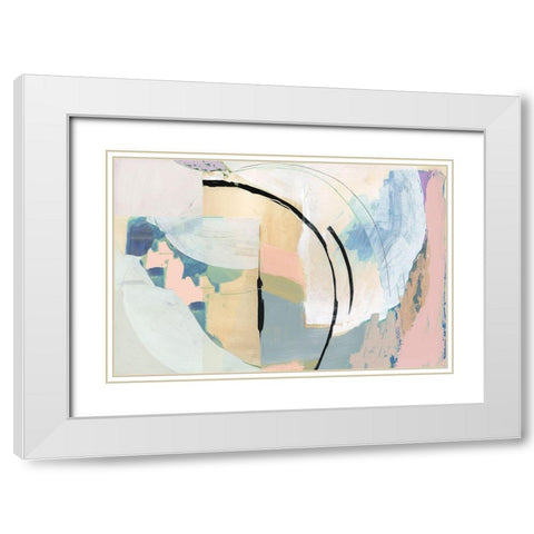 Californa Love II White Modern Wood Framed Art Print with Double Matting by Cartissi