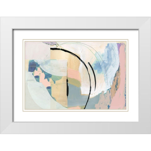 Californa Love II White Modern Wood Framed Art Print with Double Matting by Cartissi