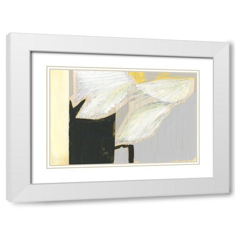 Simple Things III  White Modern Wood Framed Art Print with Double Matting by cartissi