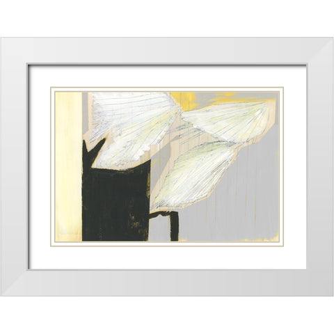 Simple Things III  White Modern Wood Framed Art Print with Double Matting by cartissi