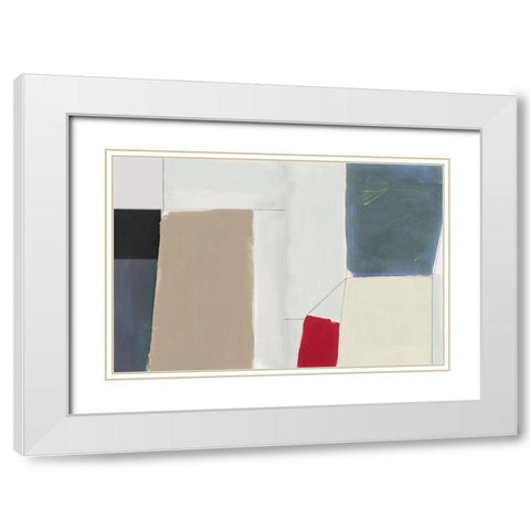 Tonic Techno I  White Modern Wood Framed Art Print with Double Matting by Cartissi