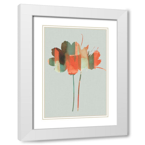 Pastel Union II  White Modern Wood Framed Art Print with Double Matting by Cartissi