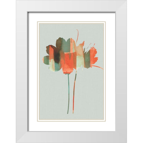 Pastel Union II  White Modern Wood Framed Art Print with Double Matting by Cartissi