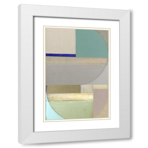 Signals II White Modern Wood Framed Art Print with Double Matting by Cartissi
