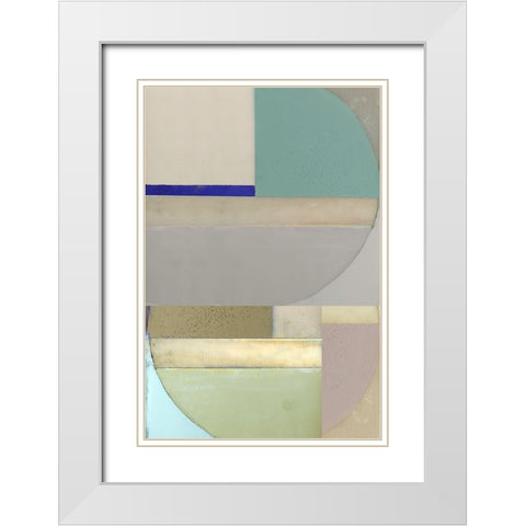 Signals II White Modern Wood Framed Art Print with Double Matting by Cartissi
