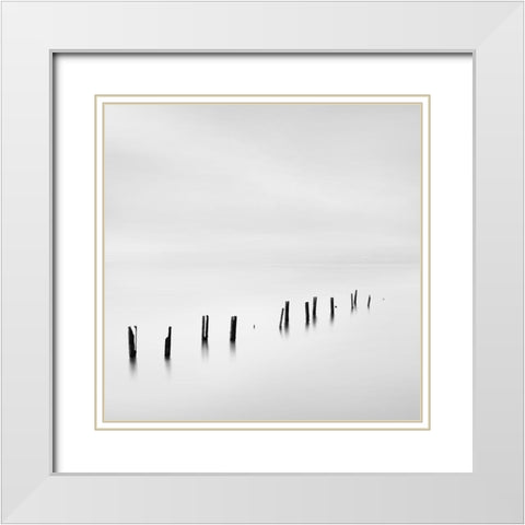 Digalakis - As  Time Goes By White Modern Wood Framed Art Print with Double Matting by 1x