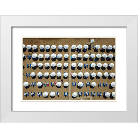 Aumitcanan - Summer White Modern Wood Framed Art Print with Double Matting by 1x