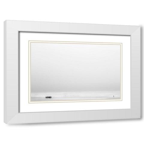 Claes - The Autist White Modern Wood Framed Art Print with Double Matting by 1x