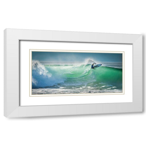 Beau - Hossegor Pro 2013 White Modern Wood Framed Art Print with Double Matting by 1x