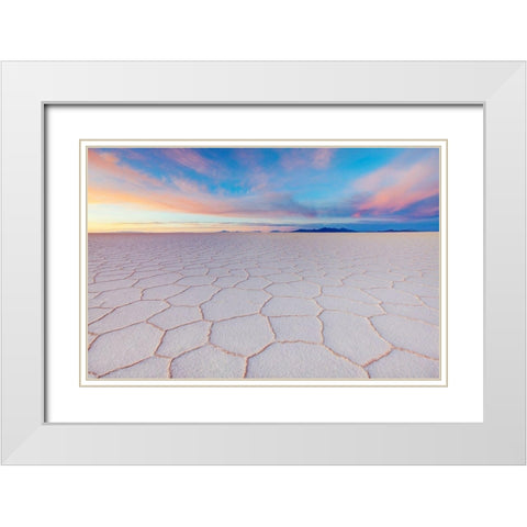 Tenderness White Modern Wood Framed Art Print with Double Matting by Gibiskys