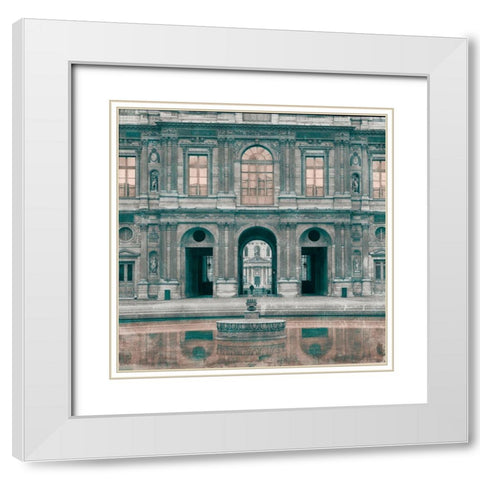 By the Stones White Modern Wood Framed Art Print with Double Matting by YK Studios