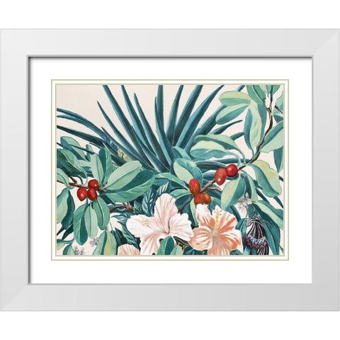 Tropical Heat  White Modern Wood Framed Art Print with Double Matting by Earle, Cathy