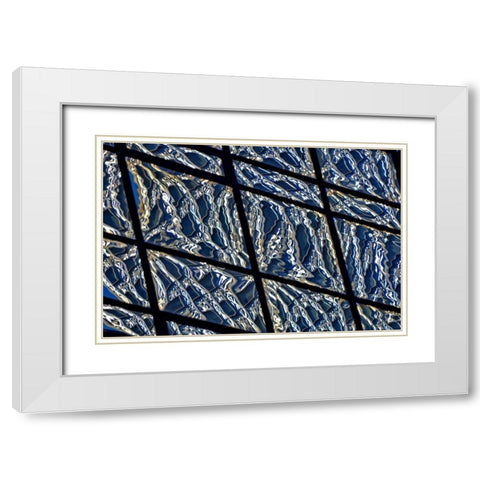 Liquid Deco White Modern Wood Framed Art Print with Double Matting by Zimbalist, David