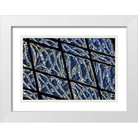 Liquid Deco White Modern Wood Framed Art Print with Double Matting by Zimbalist, David