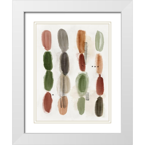 Stacked Pallets I  White Modern Wood Framed Art Print with Double Matting by Hazel J