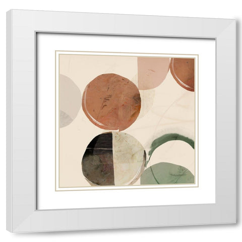 Swing I  White Modern Wood Framed Art Print with Double Matting by Hazel J